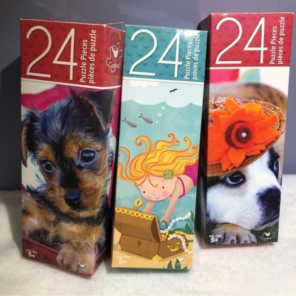 SET of Three 24 Piece Puzzles, Ages 4-9 - Picture 5 of 5